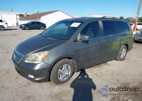 2007 Honda Odyssey Ex-L из США, поврежденный, VIN 5FNRL38747B063440